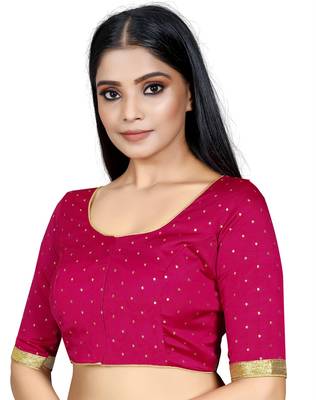 Pink Color Art Silk ReadymaDE Saree Blouse 2