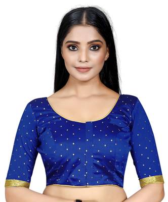 Blue Color Art Silk ReadymaDE Saree Blouse 1