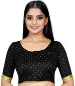 Black Color Art Silk ReadymaDE Saree Blouse