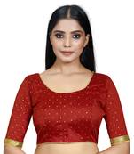 Red Color Art Silk ReadymaDE Saree Blouse