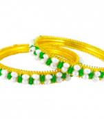 Multicolor pearl bangles-and-bracelets