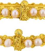White pearl bangles-and-bracelets