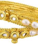 Pink pearl bangles-and-bracelets