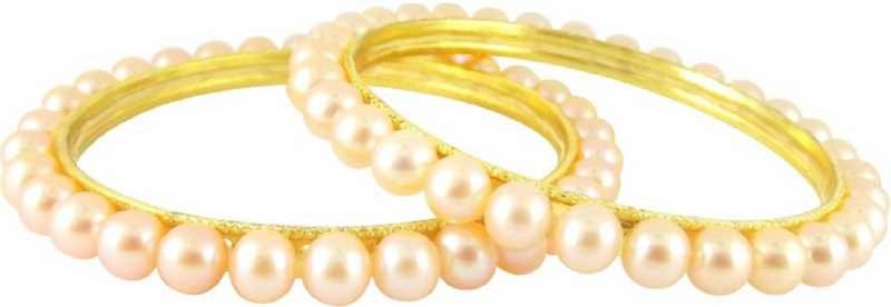 Pink pearl bangles-and-bracelets