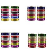 Multi Stone Stud Brass Bangle