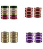 Multi Stone Stud Brass Bangle