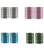 Multi Stone Stud Brass Bangle