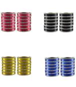 Multi Stone Stud Brass Bangle