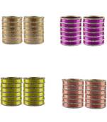 Multi Stone Stud Brass Bangle