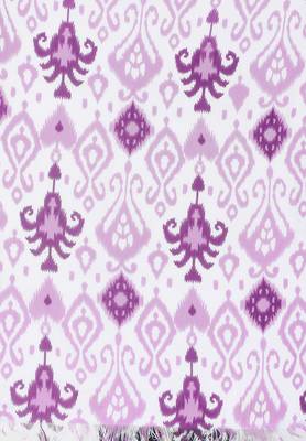 Purple Rayon Ikkat Printed Stole 4