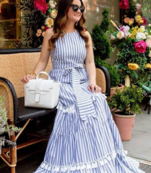 Blue Colored  Long Cotton Tassels Kurta