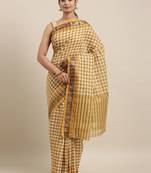 Multicolor pure cotton woven  saree