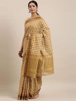 Multicolor pure cotton woven  saree 2