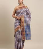 Multicolor pure cotton woven  saree