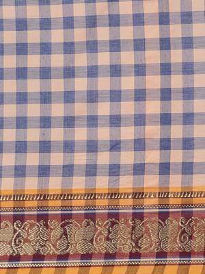 Multicolor pure cotton woven  saree 4