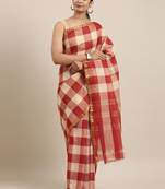 Multicolor pure cotton woven  saree