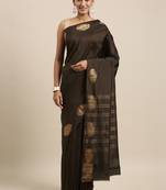 Green art silk woven  saree with  blouse