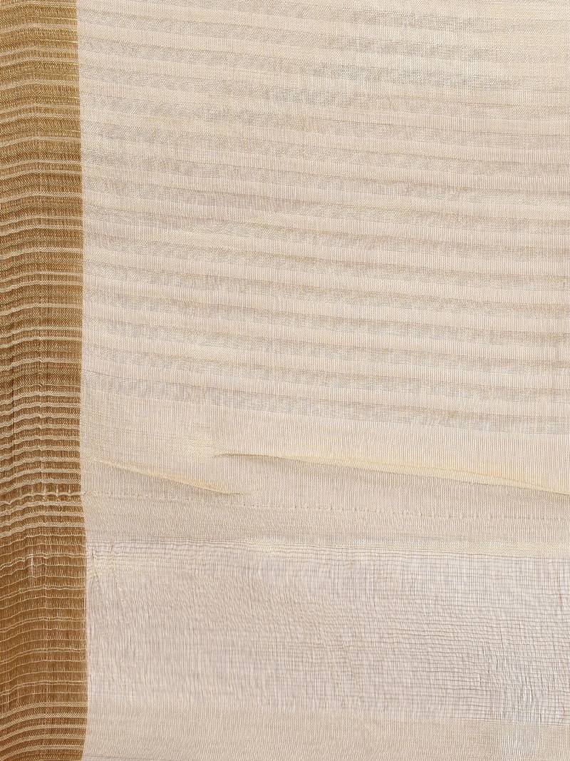 Gold tissue woven  saree with  blouse