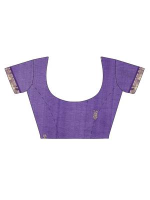 pink silk cotton woven  saree with  blouse 6