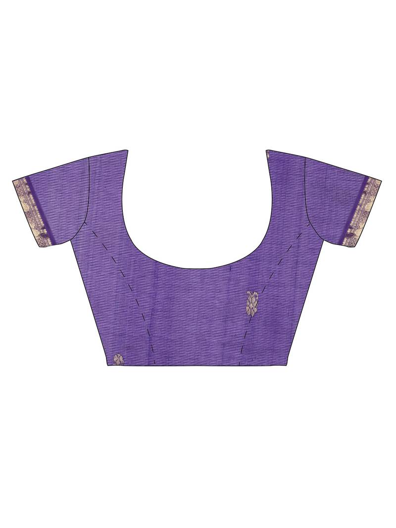 pink silk cotton woven  saree with  blouse