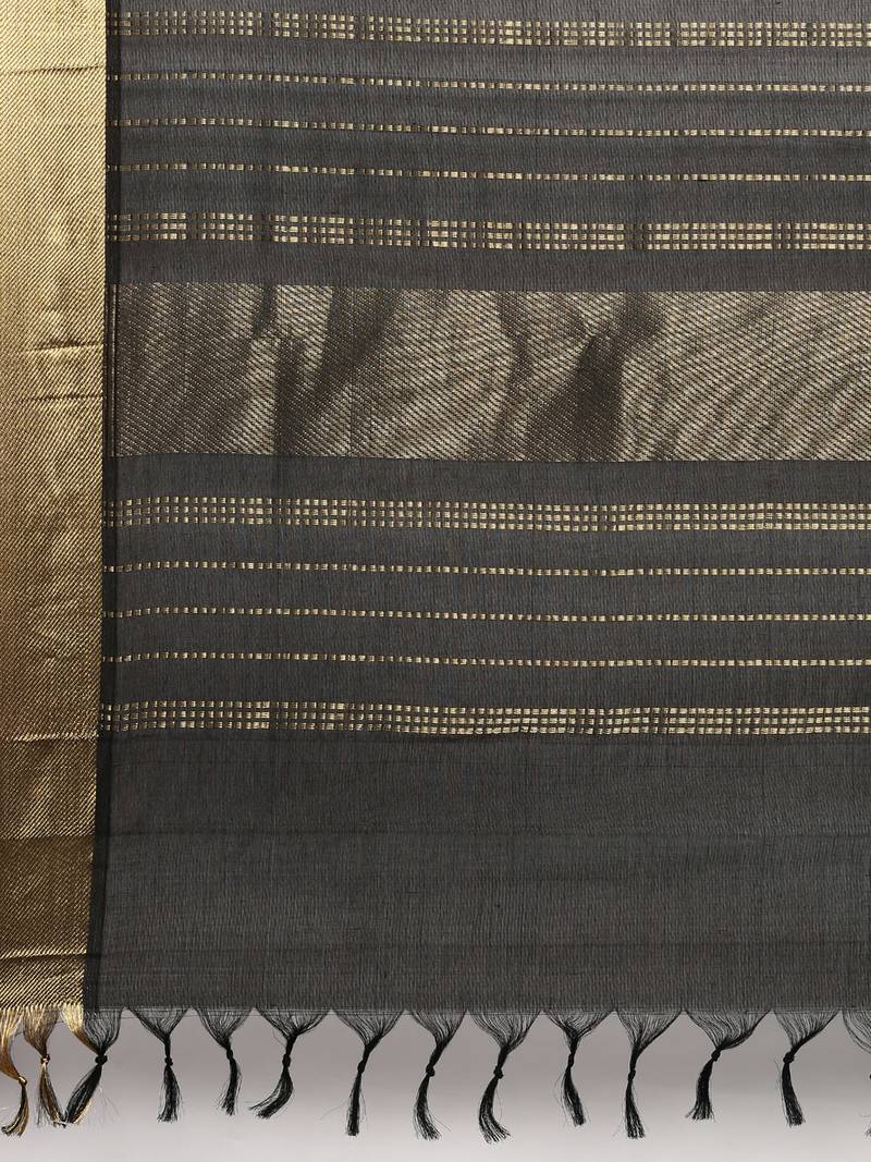 blue silk cotton woven  saree with  blouse