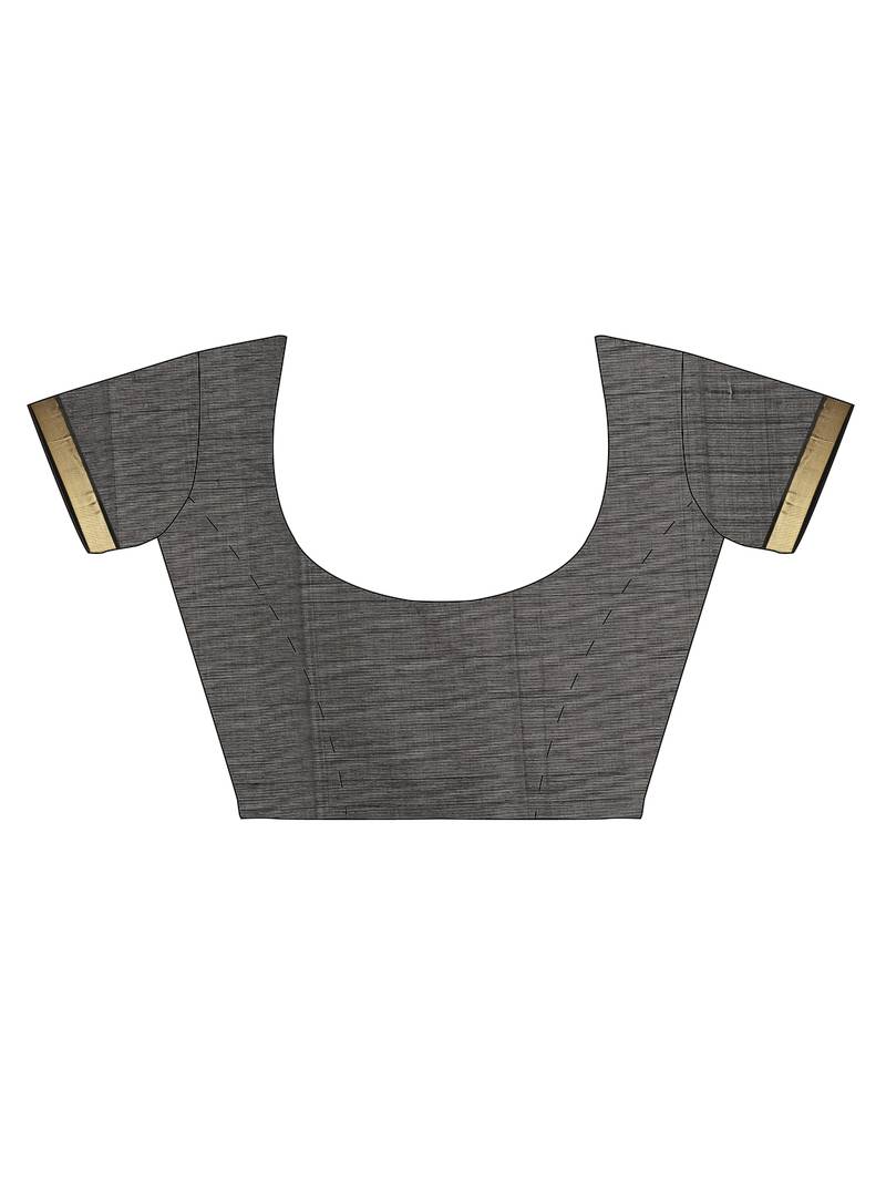 blue silk cotton woven  saree with  blouse