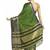 Green printed art silk saree with blouse