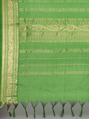 Purple silk cotton plain  saree with  blouse 5