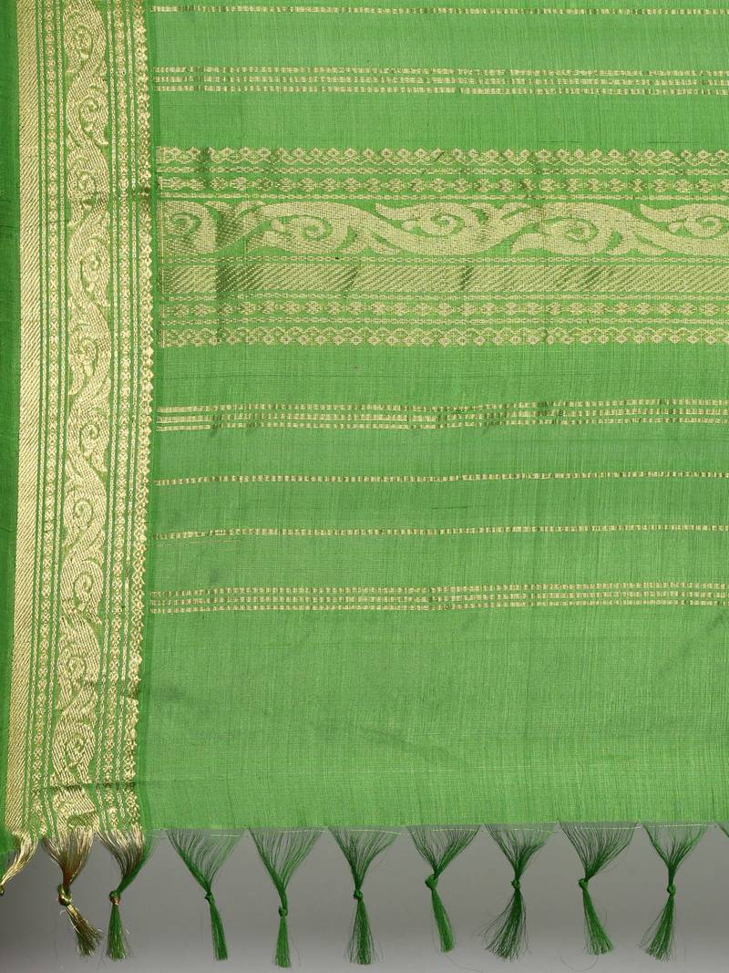 Purple silk cotton plain  saree with  blouse