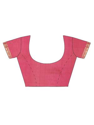 Multicolor silk cotton woven  saree with  blouse 6