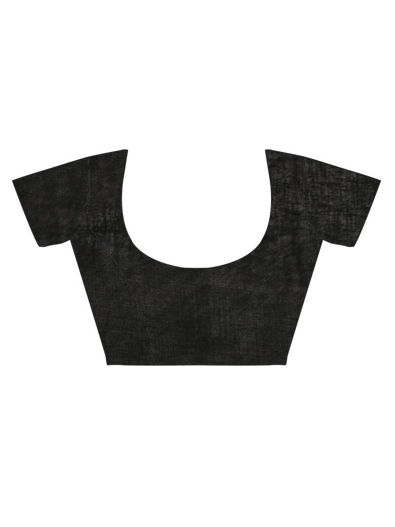 white pure cotton printed saree with blouse