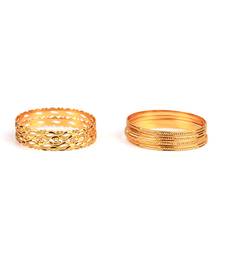 GOLD PLATED BANGLE SET OF 6