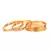 GOLD PLATED BANGLE SET OF 6