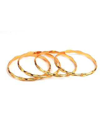 Gold Plated Bangle Set of 4 5