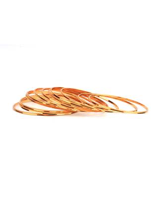 Gold Plated Bangle Set Of 12 3