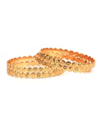 Gold Plated Bangle Set of 4 3
