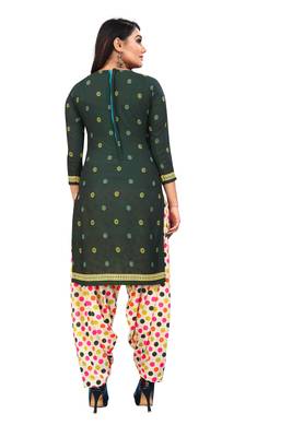 Black printed crepe salwar 2