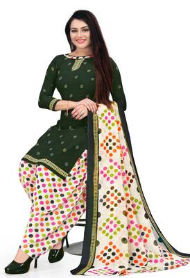 Black printed crepe salwar 4