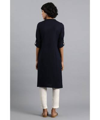 Multicolor plain cotton poly combo-kurtis 2