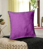 Set Of 2  Velvet Cushion Cover Ppl/Gry