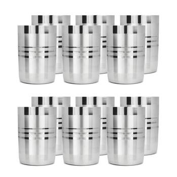 NFI essentials Stainless Steel Glass 12 Pieces 1