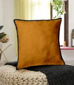 Set Of 2 Velvet Cushion Cover Gld/Gry