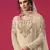 Cream embroidered georgette salwar