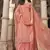 Pink digital print art silk salwar