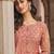 Pink digital print art silk salwar