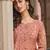 Pink digital print art silk salwar