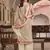 Beige digital print art silk salwar