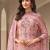 Pink digital print art silk salwar