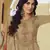 Beige embroidered satin salwar