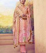 Pink embroidered art silk salwar